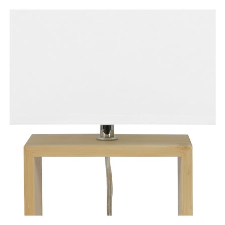 ไฟตั้งโต๊ะ CARINI A424 สีขาว/ลายไม้_3