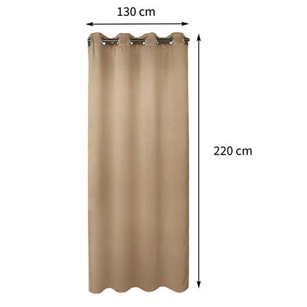 ผ้าม่าน EYELET HOME LIVING STYLE KYLIE UV 130X220 ซม. สีน้ำตาล_6