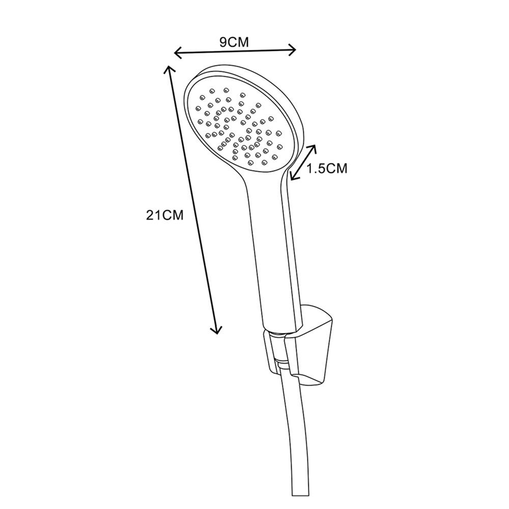 ชุดฝักบัวสายอ่อน 1 ระดับ RASLAND RA D411-4111 สีขาว
