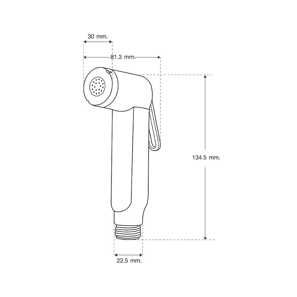 สายฉีดชำระครบชุด ELEGANCE EG5985 สีโครม