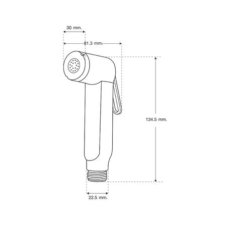 สายฉีดชำระครบชุด ELEGANCE EG5985 สีโครม_4