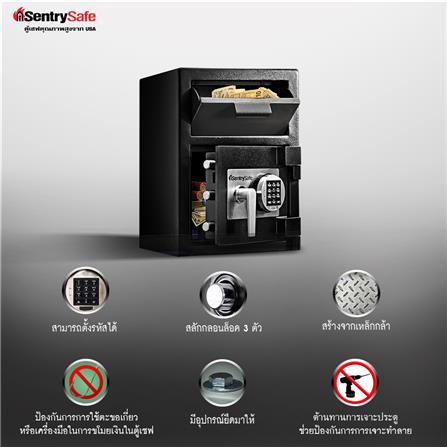 ตู้นิรภัย SENTRYSAFE DH-074E สีดำ_3