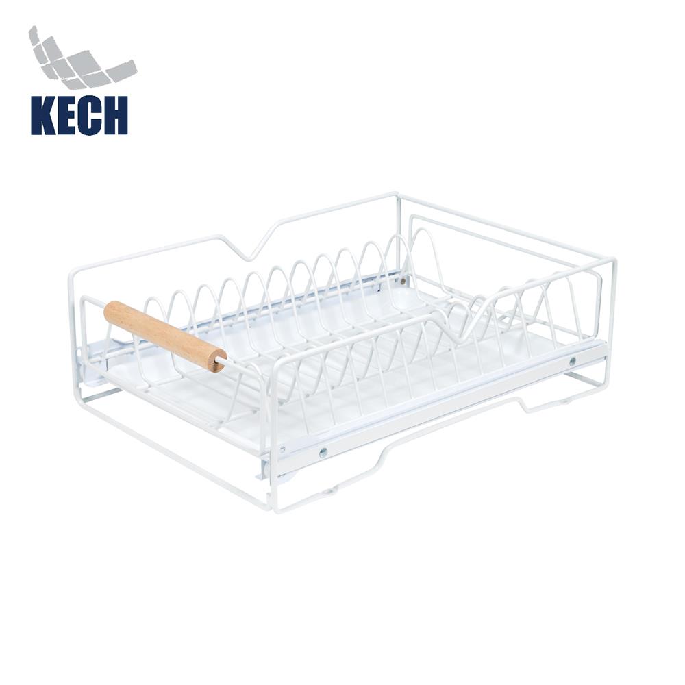 ตะกร้าเก็บจานในตู้ครัวมีรางเลื่อน KECH INSPACE_1