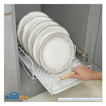 ตะกร้าเก็บจานในตู้ครัวมีรางเลื่อน KECH INSPACE_4