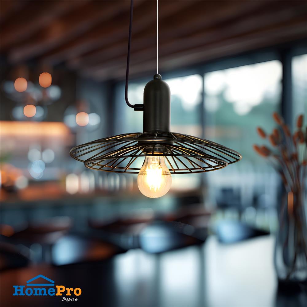 ไฟช่อ CARINI P190425 สีดำ 1 หัว