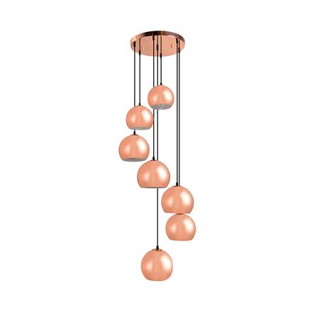 ไฟช่อ CARINI P160722-7 สีโรสโกลด์ 7 หัว_0