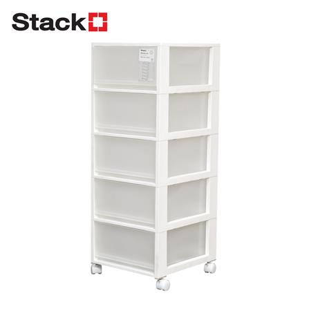 ตู้ลิ้นชัก 5 ชั้น STACKO MONO 34.2x36.5x90.8 ซม. สีขาว_0