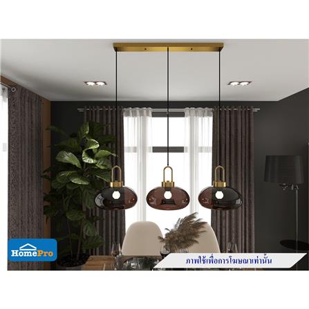 ไฟช่อ CARINI P170814-3 สีดำ/ทอง 3 หัว_4