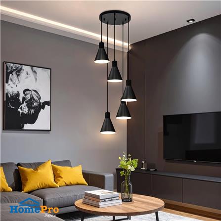 ไฟช่อ CARINI P180872-5 สีดำ 5 หัว_3