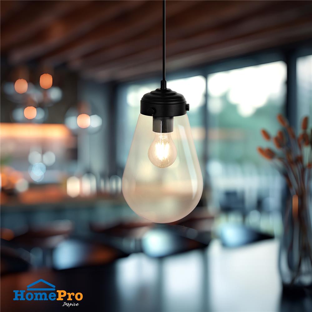 ไฟช่อ CARINI P180972 สีดำ 1 หัว