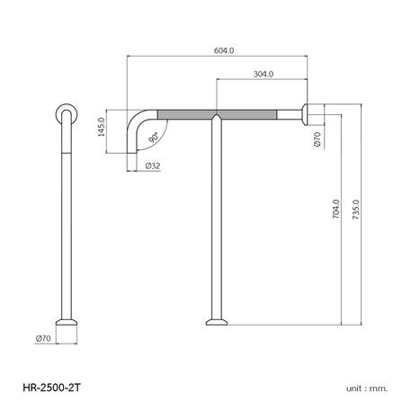 ราวมือจับ WS HR-2500-2T 73 ซม._1