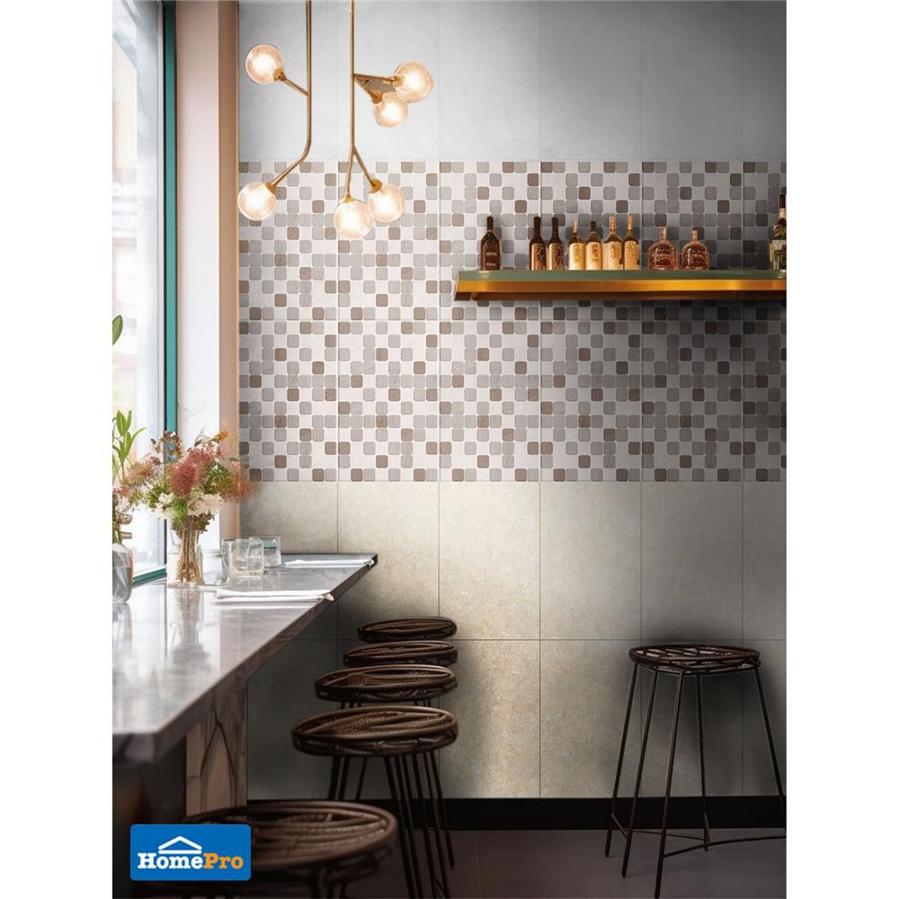 กระเบื้องผนัง 25x40 ซม. ภูผา อาเกต เกรย์ A 1 ตร.ม.