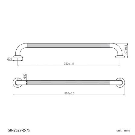 ราวมือจับ WS GB-2327-2-75 75 ซม._1
