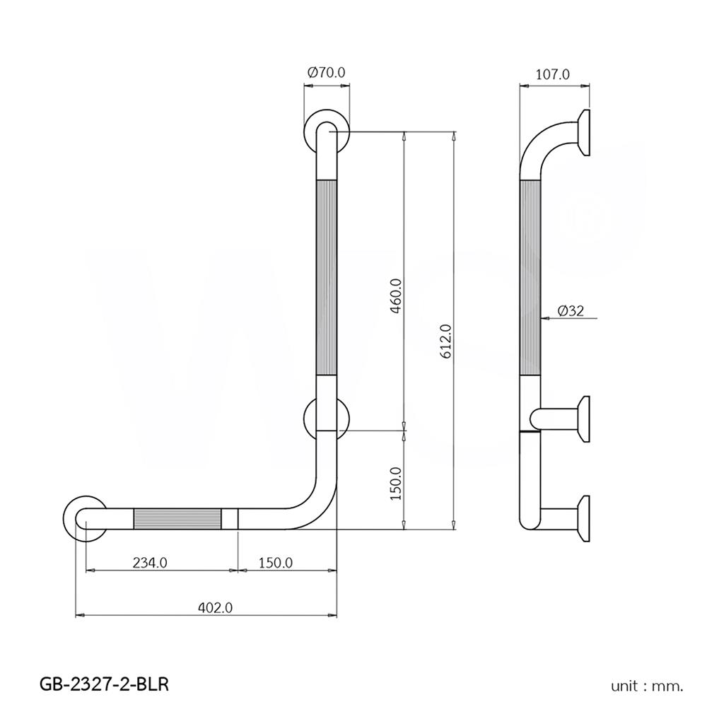 ราวมือจับ WS GB-2327-2-BLR 60 ซม.