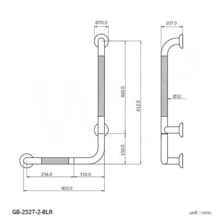 ราวมือจับ WS GB-2327-2-BLR 60 ซม._1