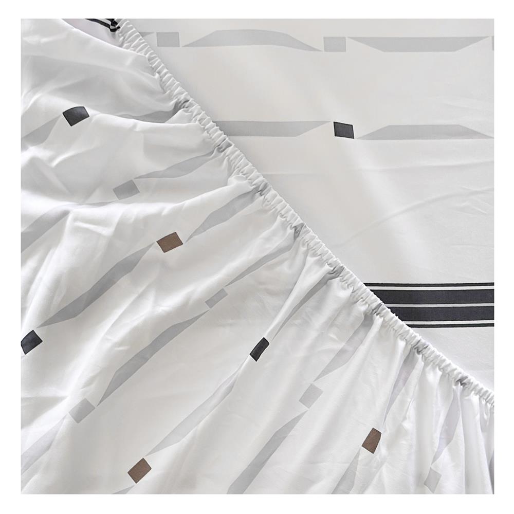 ชุดผ้าปูที่นอน 5 ฟุต 5 ชิ้น STEVENS COTTON FRESH SATEEN HR09