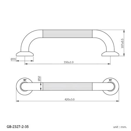 ราวมือจับ WS GB-2327-2-35 35 ซม._1