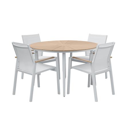 ชุดสนาม 4 ที่นั่ง BENETTA LADONNA สีขาว_1