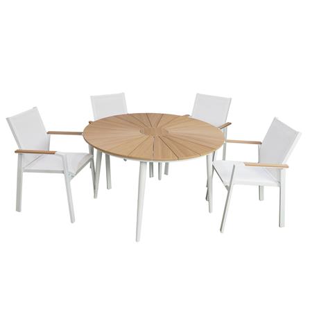 ชุดสนาม 4 ที่นั่ง BENETTA LADONNA สีขาว_2