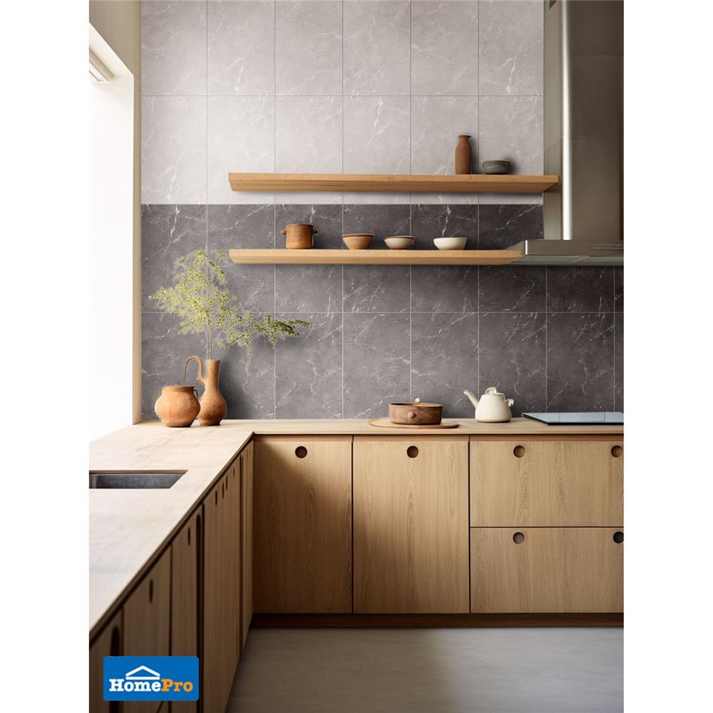 กระเบื้องผนัง 25x40 ซม. ภูผา เบริน ไลท์เกรย์ A 1 ตร.ม.