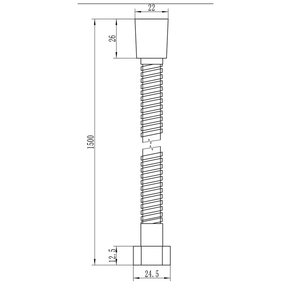 สายฝักบัวสเตนเลส RASLAND RA M1312-M1500 150 ซม.