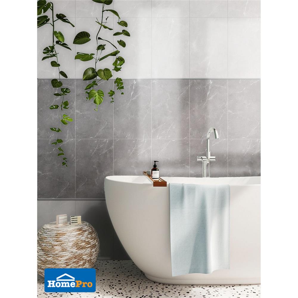 กระเบื้องผนัง 25x40 ซม. ภูผา เบริน เกรย์ A 1 ตร.ม.