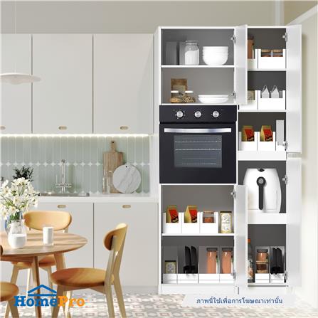 ตู้เสริมทรงสูงแบบมีชั้น CABIN KIN 40x205 ซม. สีขาว_4