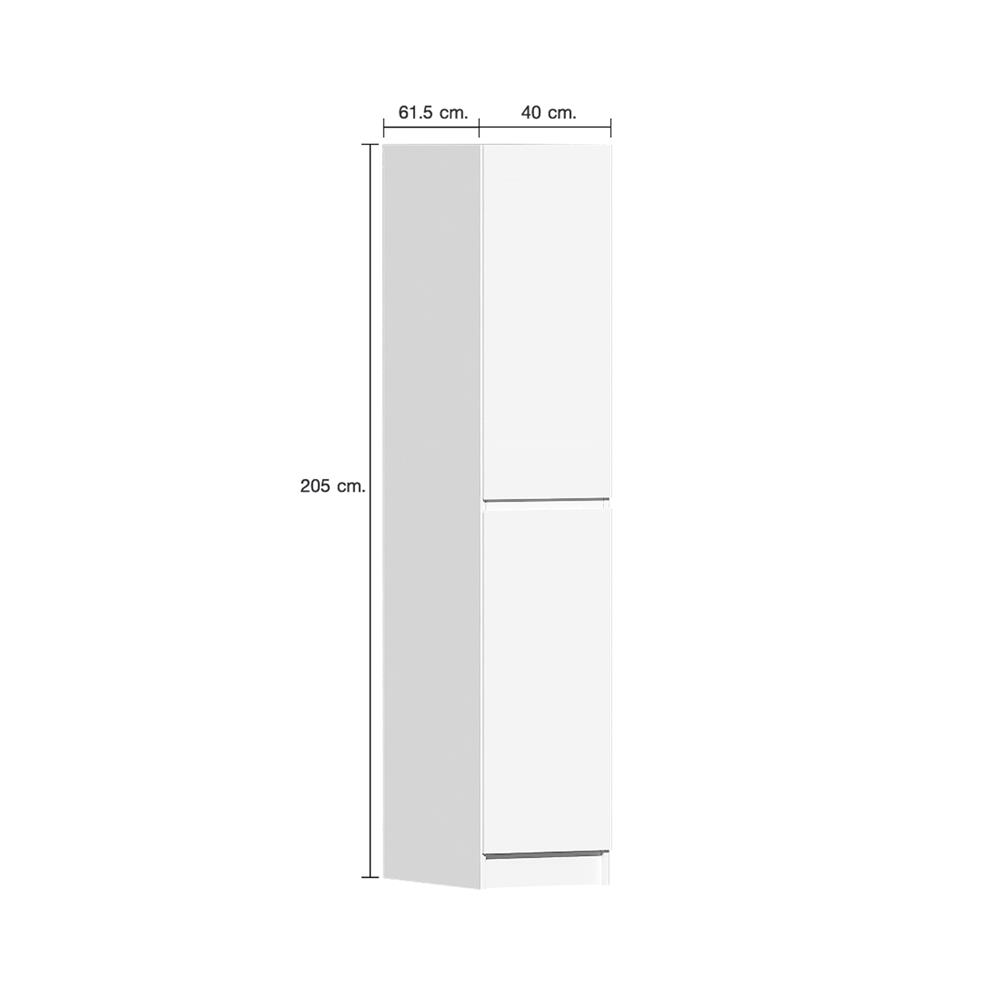 ตู้เสริมทรงสูงแบบไม่มีชั้น CABIN KIN 40x205 ซม. สีขาว