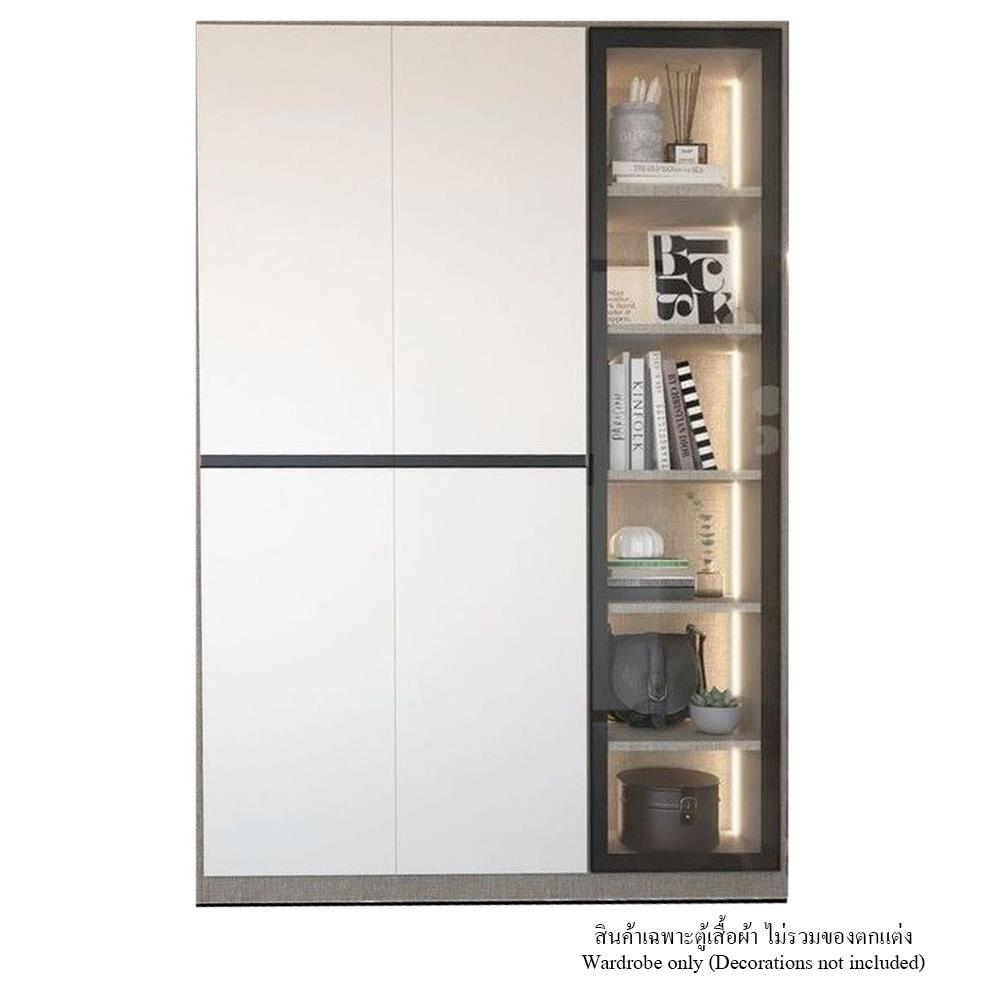 ตู้เสื้อผ้า 3 บานเปิด SB BUILT IN WARDROBE PLUS 59061139 150 ซม. สีขาว