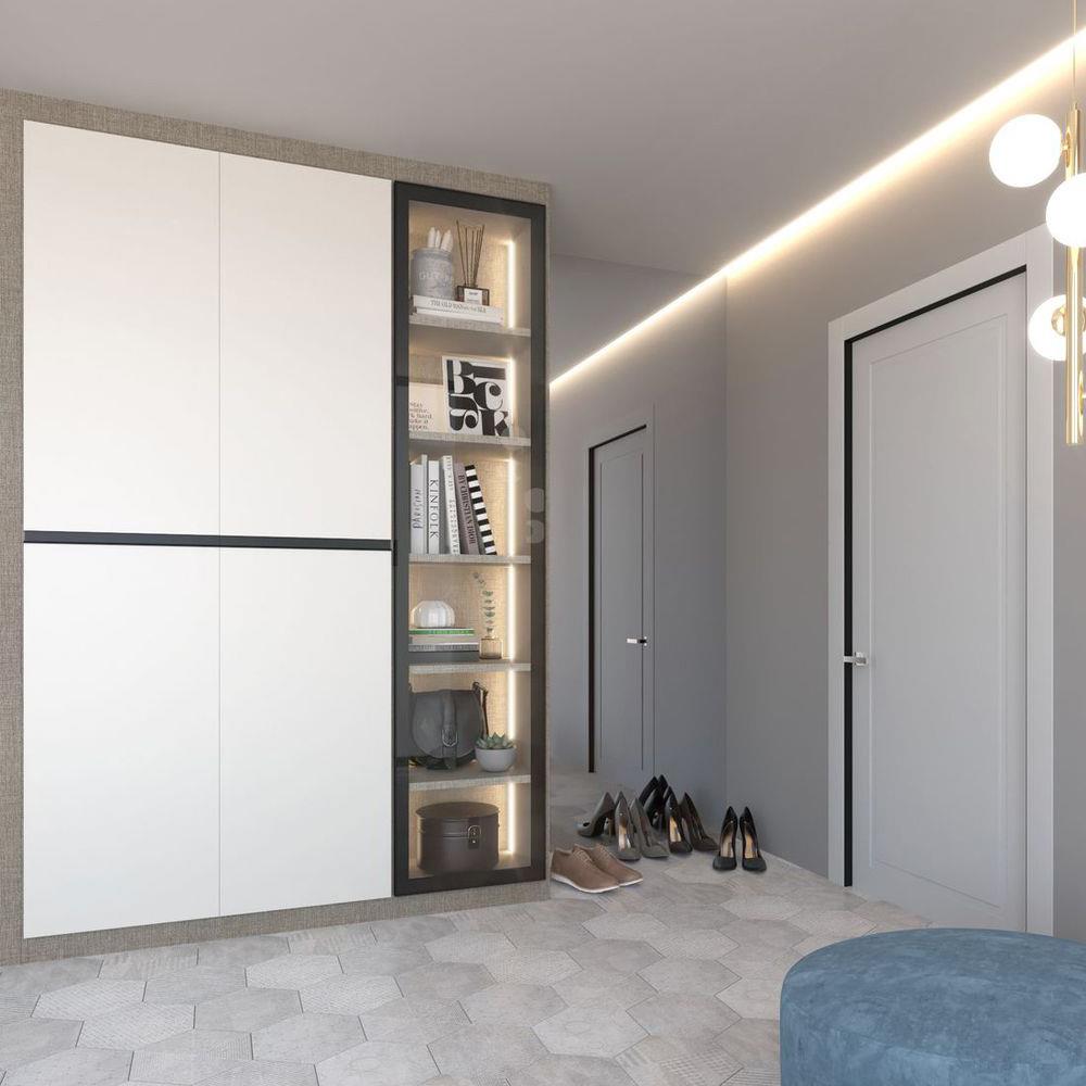 ตู้เสื้อผ้า 3 บานเปิด SB BUILT IN WARDROBE PLUS 59061139 150 ซม. สีขาว