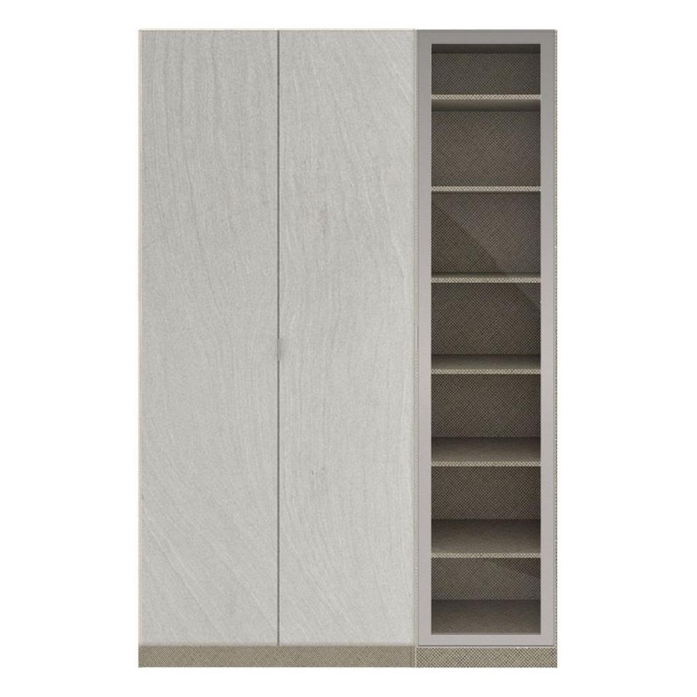 ตู้เสื้อผ้า 3 บานเปิด SB BUILT IN WARDROBE PLUS 59061128 150 ซม. สีเทา