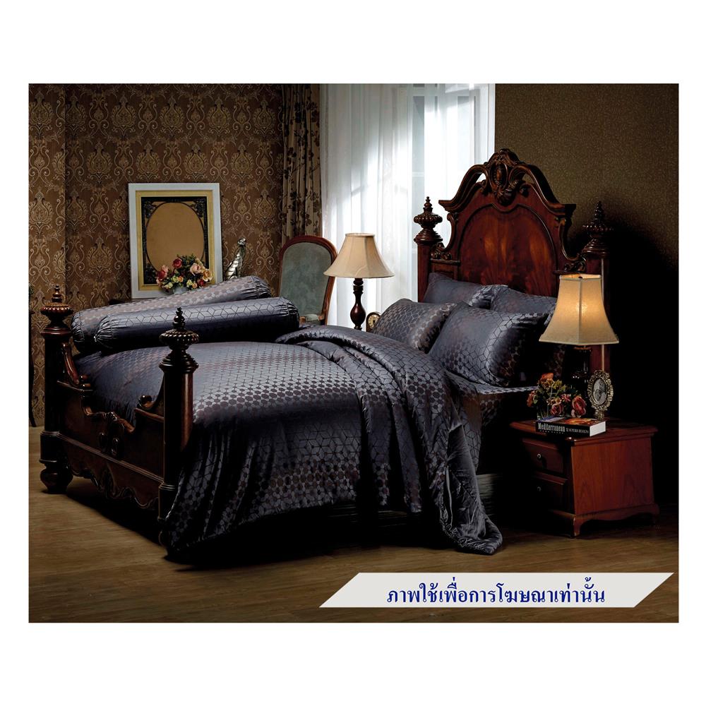 ชุดผ้าปูที่นอน 6 ฟุต 6 ชิ้น JESSICA SILKSHINE 22033QS743-1