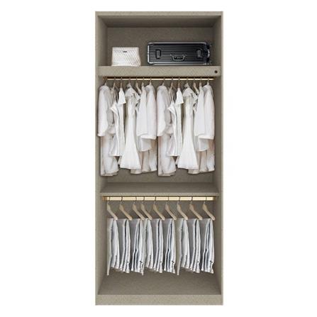 ตู้เสื้อผ้า 2 บานเปิด SB BUILT IN WARDROBE PLUS 59061133 100 ซม. สีขาว_1