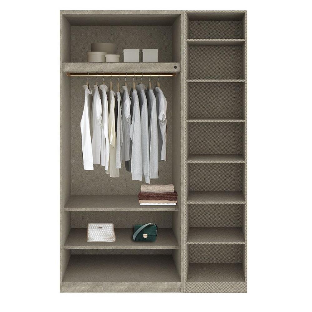 ตู้เสื้อผ้า 3 บานเปิด SB BUILT IN WARDROBE PLUS 59061125 150 ซม. สีเทา