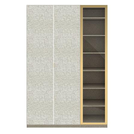 ตู้เสื้อผ้า 3 บานเปิด SB BUILT IN WARDROBE PLUS 59061125 150 ซม. สีเทา