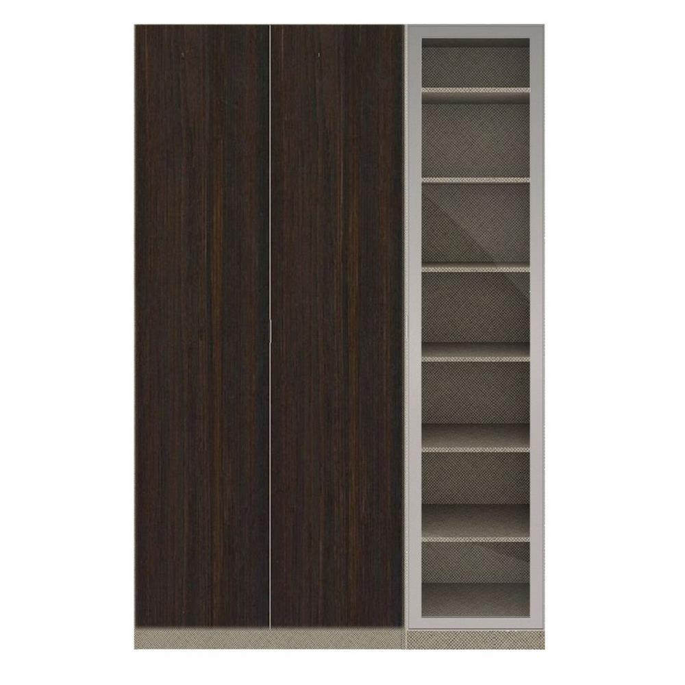 ตู้เสื้อผ้า 3 บานเปิด SB BUILT IN WARDROBE PLUS 59061120 150 ซม. สีไม้เข้ม