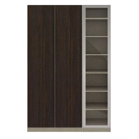 ตู้เสื้อผ้า 3 บานเปิด SB BUILT IN WARDROBE PLUS 59061120 150 ซม. สีไม้เข้ม_0