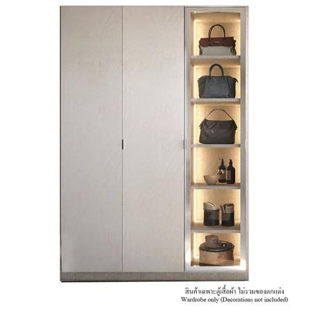 ตู้เสื้อผ้า 3 บานเปิด SB BUILT IN WARDROBE PLUS 59061141 150 ซม. สีเทา