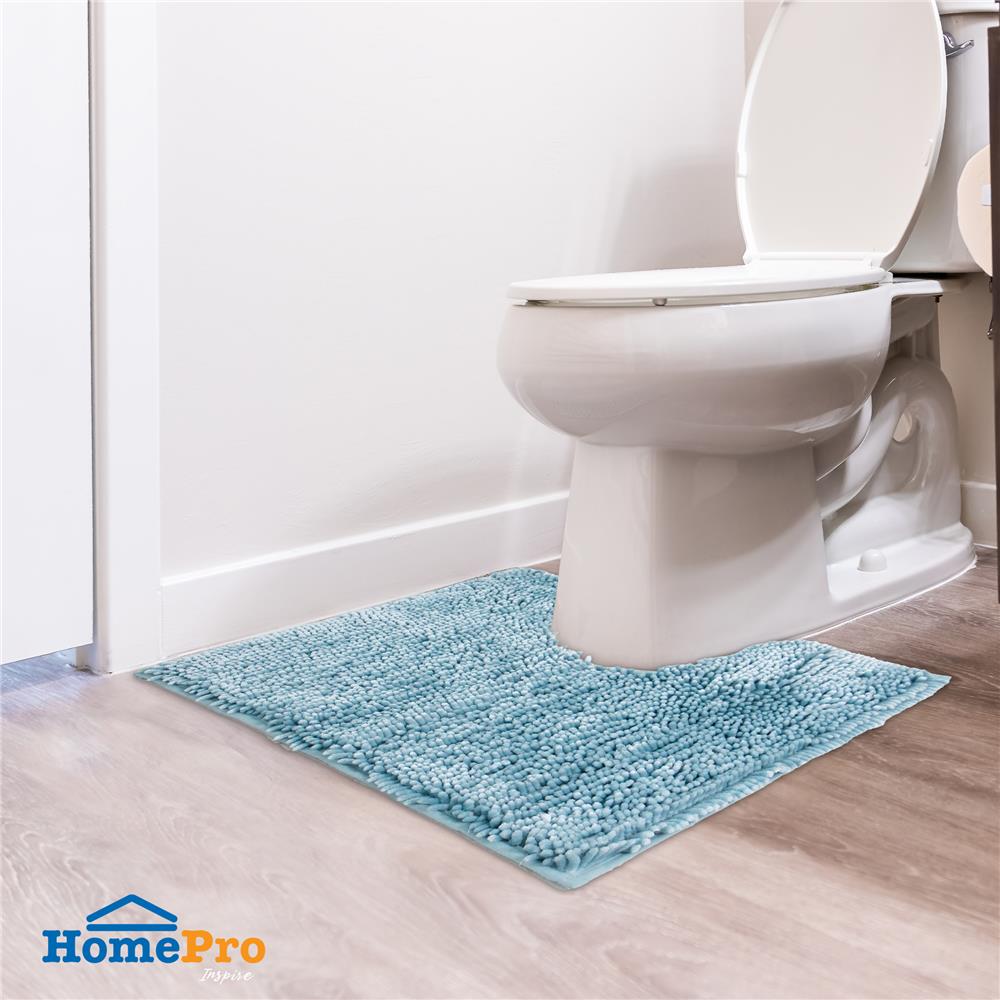 พรมห้องน้ำ HOME LIVING STYLE GRACE 50X60 ซม. สีฟ้า