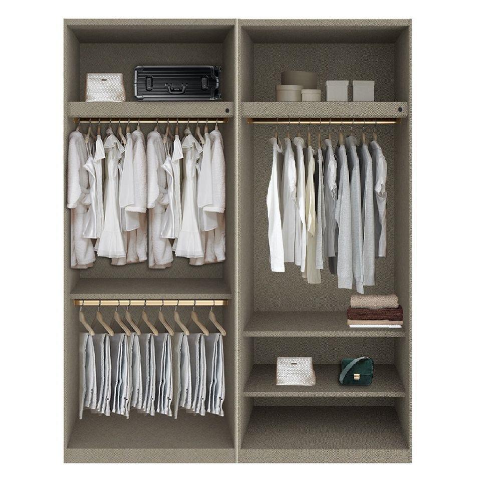 ตู้เสื้อผ้า 4 บานเปิด SB BUILT IN WARDROBE PLUS 59061028 200 ซม. สีขาว