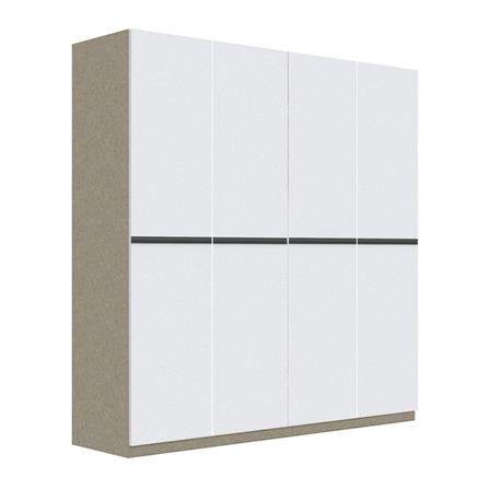 ตู้เสื้อผ้า 4 บานเปิด SB BUILT IN WARDROBE PLUS 59061028 200 ซม. สีขาว_1