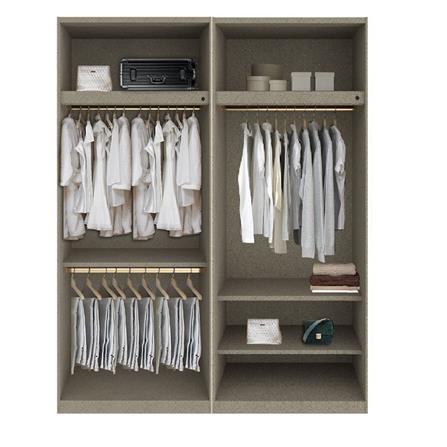 ตู้เสื้อผ้า 4 บานเปิด SB BUILT IN WARDROBE PLUS 59061028 200 ซม. สีขาว_2