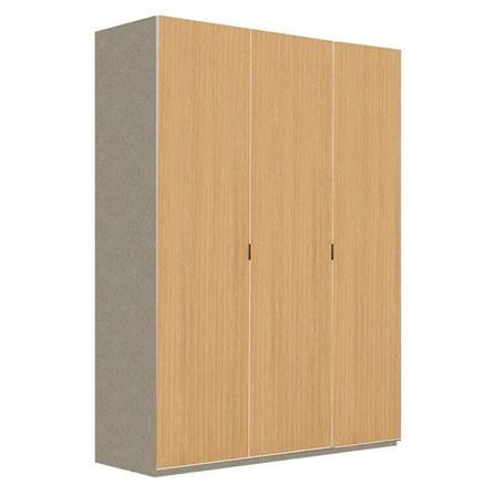 ตู้เสื้อผ้า 3 บานเปิด SB BUILT IN WARDROBE PLUS 59061114 150 ซม. สีไม้อ่อน_1