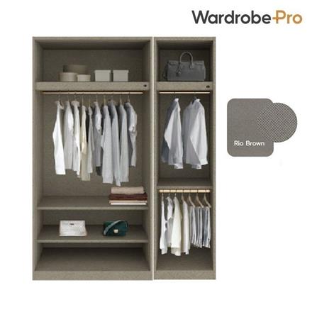 ตู้เสื้อผ้า 3 บานเปิด SB BUILT IN WARDROBE PLUS 59061114 150 ซม. สีไม้อ่อน_2