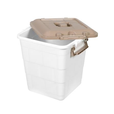 กล่องฝาล็อกทรงสูง STACKO 15 ลิตร 28.5x30x31.5 ซม. สีน้ำตาล_2