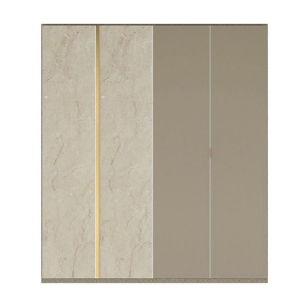 ตู้เสื้อผ้า 4 บานเปิด SB BUILT IN WARDROBE PLUS 59060951 200 ซม. สี RIO BROWN ตัดสีน้ำตาล