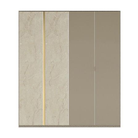 ตู้เสื้อผ้า 4 บานเปิด SB BUILT IN WARDROBE PLUS 59060951 200 ซม. สี RIO BROWN ตัดสีน้ำตาล