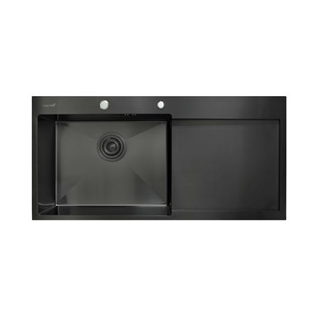 ซิงค์ฝัง 1 หลุม 1 ที่พัก LUCKY FLAME EUB-1051 สีดำ_0