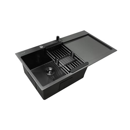 ซิงค์ฝัง 1 หลุม 1 ที่พัก LUCKY FLAME EUB-1051 สีดำ_1