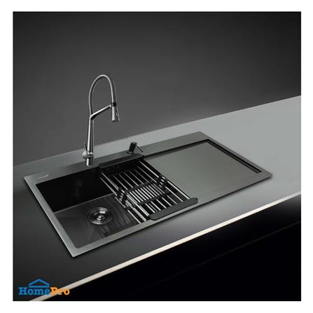 ซิงค์ฝัง 1 หลุม 1 ที่พัก LUCKY FLAME EUB-1051 สีดำ_2